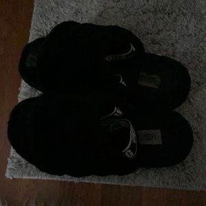 Black ugg slides